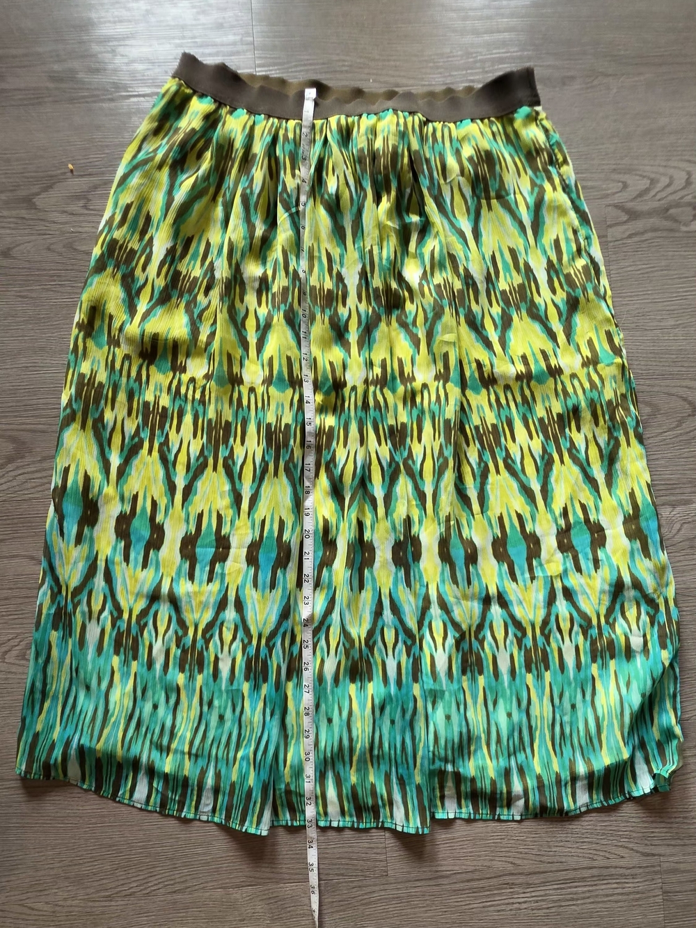 Ruby Rd. Green Patterned Maxi Skirt - Picture 3 of 8